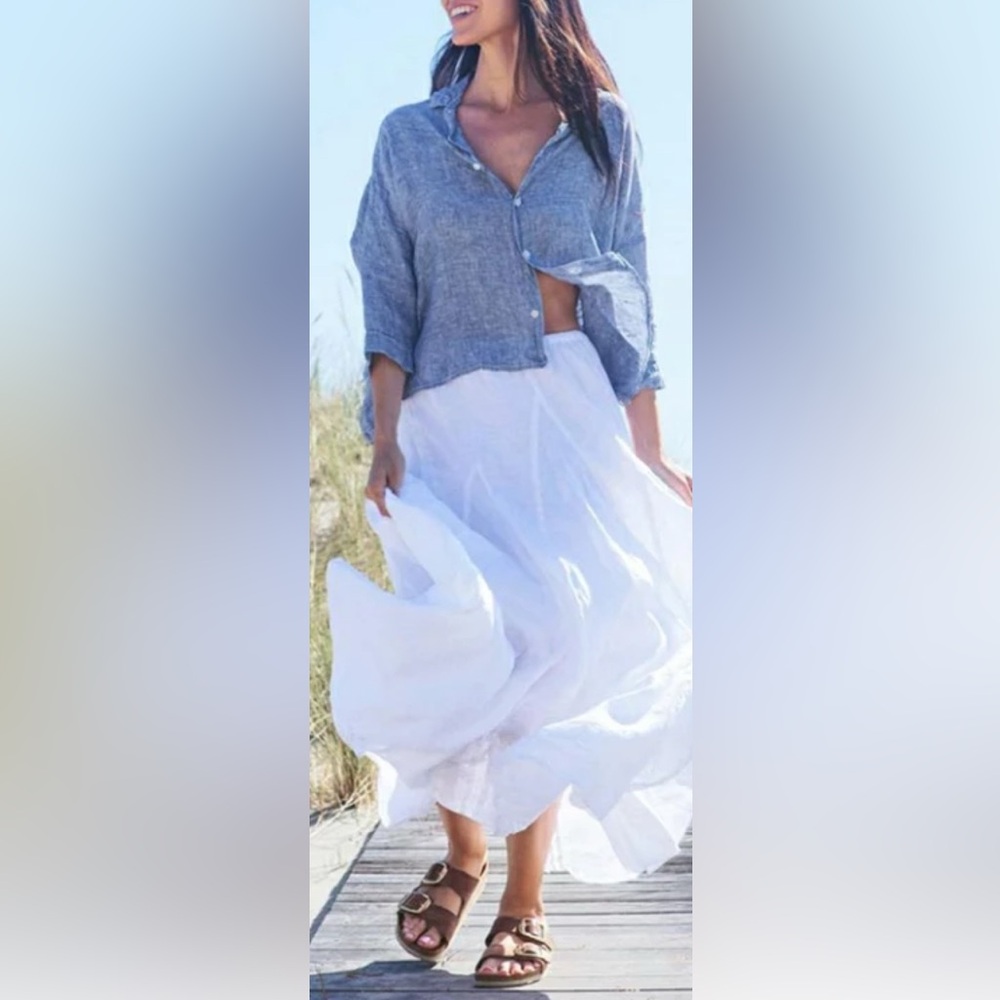 CP Shades Linen Lily Maxi Skirt - Picture 7 of 16